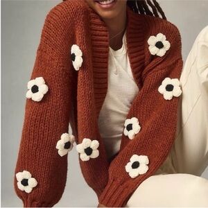 Anthropologie The Susanna Floral Cardigan